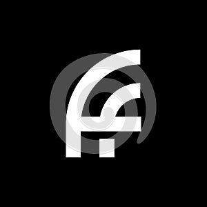 modern letter FF monogram logo design