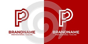 Modern Letter FP Logo, FP PF initials