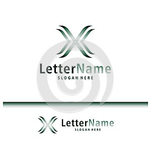 Modern letter X logo design vector. Creative X logo concepts template