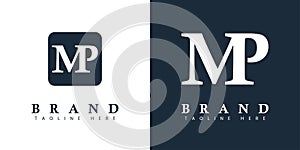 Modern Letter MP Logo, MP or PM initials