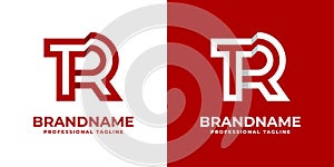 Modern Letter TR Logo, TR RT initials