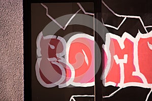 Modern letters in the style of graffitis 81