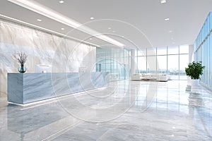 Modern Office Lobby Design