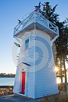 Modern light house at Timaru, New Zealand