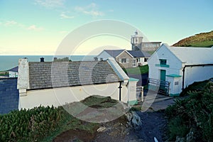 Modern lighthouse building in England