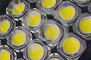 Modern lighting LED panel close-up