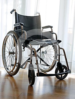 Modern lightweight wheelchair to help disabled people