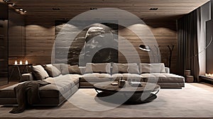 Modern Living Room With Anton Semenov Style And Naturalistic Compositions