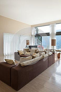 Modern living room, divan