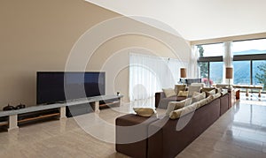 Modern living room, divan photo