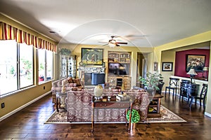 Modern Living Room With Hardwood Floors