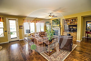 Modern Living Room With Hardwood Floors