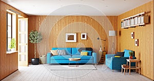 modern living room interior 3d