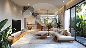 .Timeless EleganceModern Living Room Interior Design photo