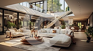 modern living room, modern interior of a hotel, modern interiors