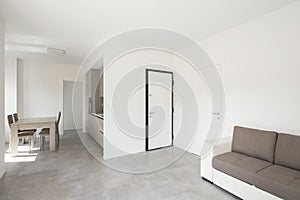 Modern living-room in new apartament with furniture