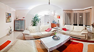 Modern living room panorama