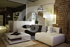 Modern living room sofa couch design interior photo