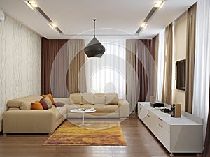 Modern livingroom interior design