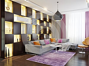 Modern livingroom interior design