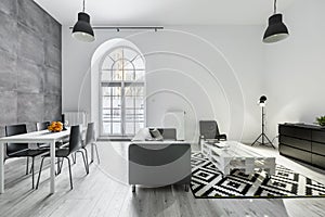Modern loft interior photo
