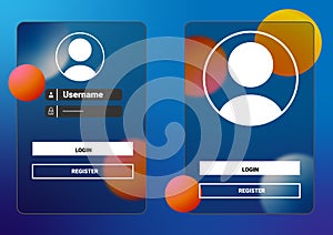 Modern login form page
