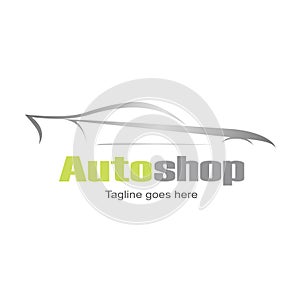 Modern logo autoshop vector photo
