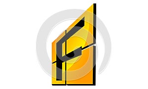 Modern Logo Solution Letter F