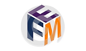 Modern Logo Solution Letter WFM