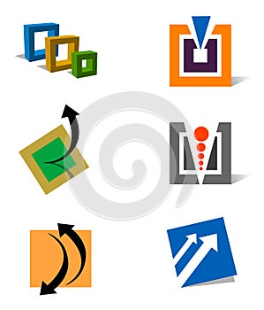 Modern logos square