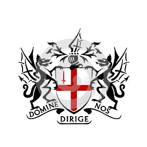 Modern london coat of arms vector photo