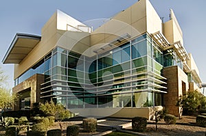 Modern looking office building exterior