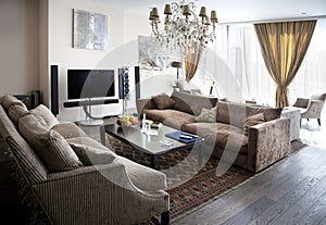 Modern lounge room