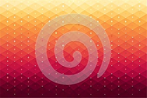 Abstract geometric background featuring a hexagonal mosaic and smooth vibrant gradient.