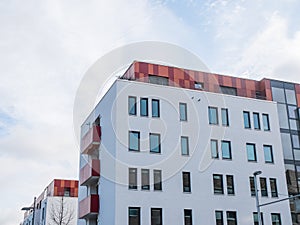 Modern Low Rise Building with Colorful Features