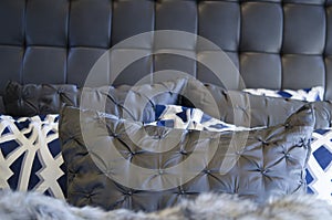 Modern luxurious bedding cushions