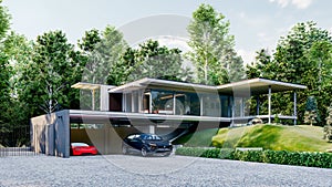 Modern luxurious estate house