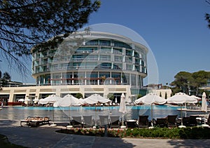 Modern luxurious hotel in Antalia photo