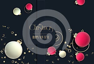 Modern luxury abstract Christmas ornament