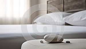 Modern luxury bedding on comfortable hotel room mattress for ultimate relaxation generated by AI