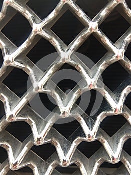 Modern luxury car close-up of grille