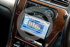 Modern luxury car interior