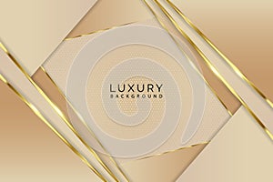Modern luxury golden strips abstract light & dark shaded background