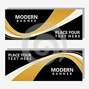 modern luxury graphic banner design vector