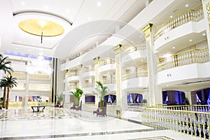 Modern luxury lobby interior in hotel