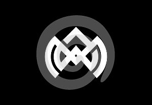 Modern M letter logo design vector illustration