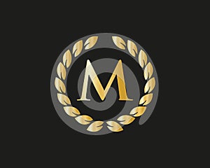 Modern M logo with Luxurious Concept. M Luxury Logo template in vector for Restaurant, Royalty, Boutique, Cafe, Hotel, Heraldic,