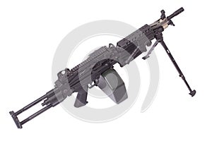 Modern M249 us army machine gun