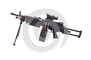 Modern M249 us army machine gun