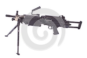 Modern M249 us army machine gun